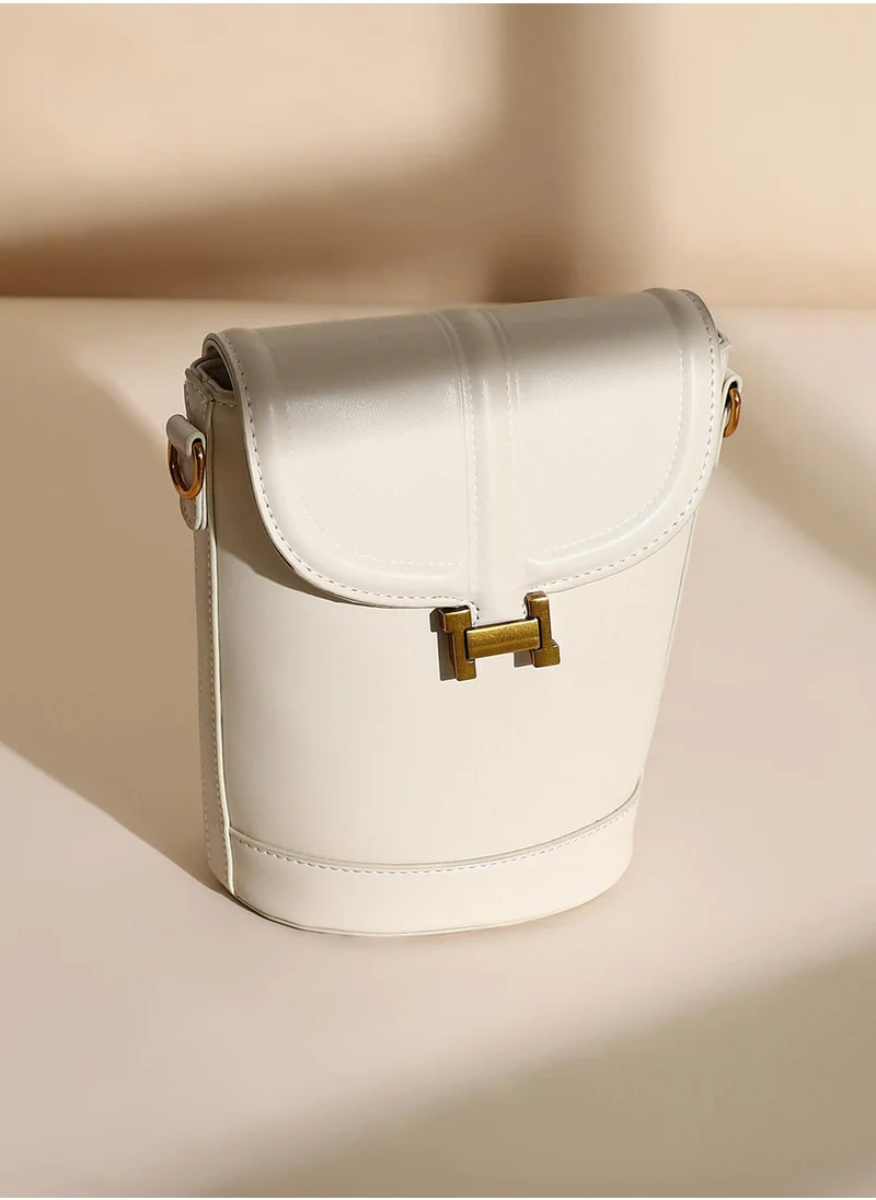 صوص هاوت The Monogram Sling Bag - Ivory White