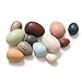 OESSUF Wooden Fake Eggs Easter Eggs Play Eggs for Toddlers Pretend Wood Egg Decor for Play Kitchen Artificial Decorative Eggs for Crafts Toy Food 12PCs - Image 4