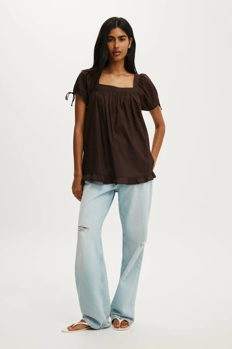 Cotton On  Eliza Babydoll Tunic Top for Women | Best Price UAE