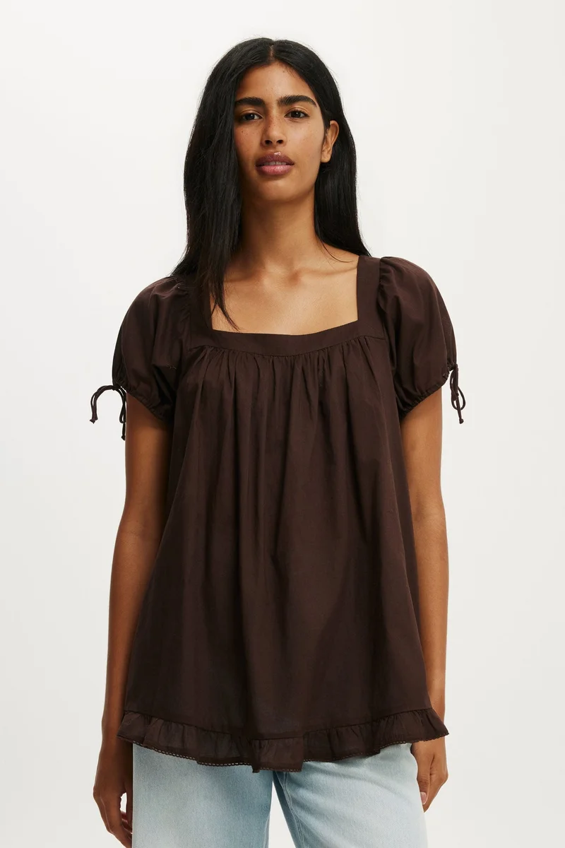 Eliza Babydoll Tunic Top