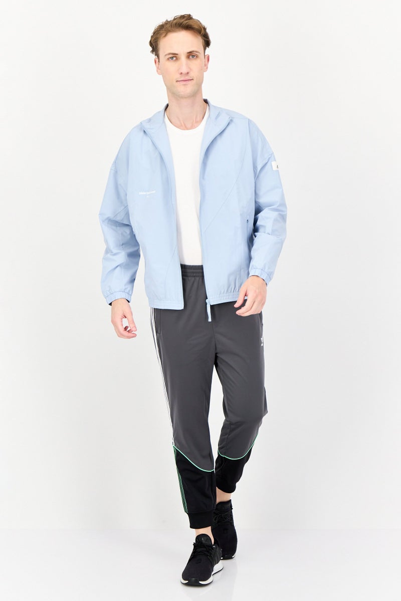 Adidas Men Loose Fit Long Sleeve Outdoor Jacket, Blue - Image 2