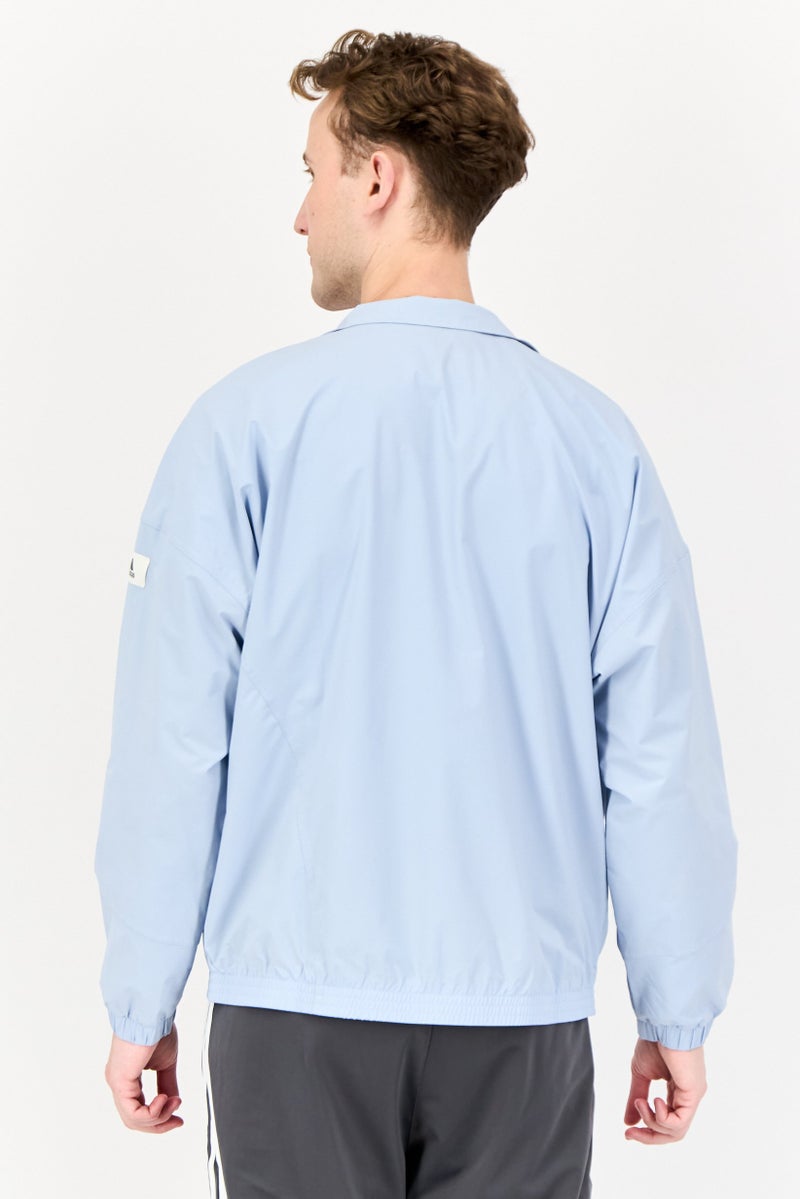 Adidas Men Loose Fit Long Sleeve Outdoor Jacket, Blue - Image 3
