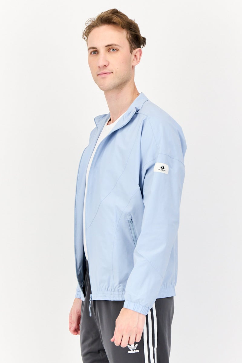 Adidas Men Loose Fit Long Sleeve Outdoor Jacket, Blue - Image 4