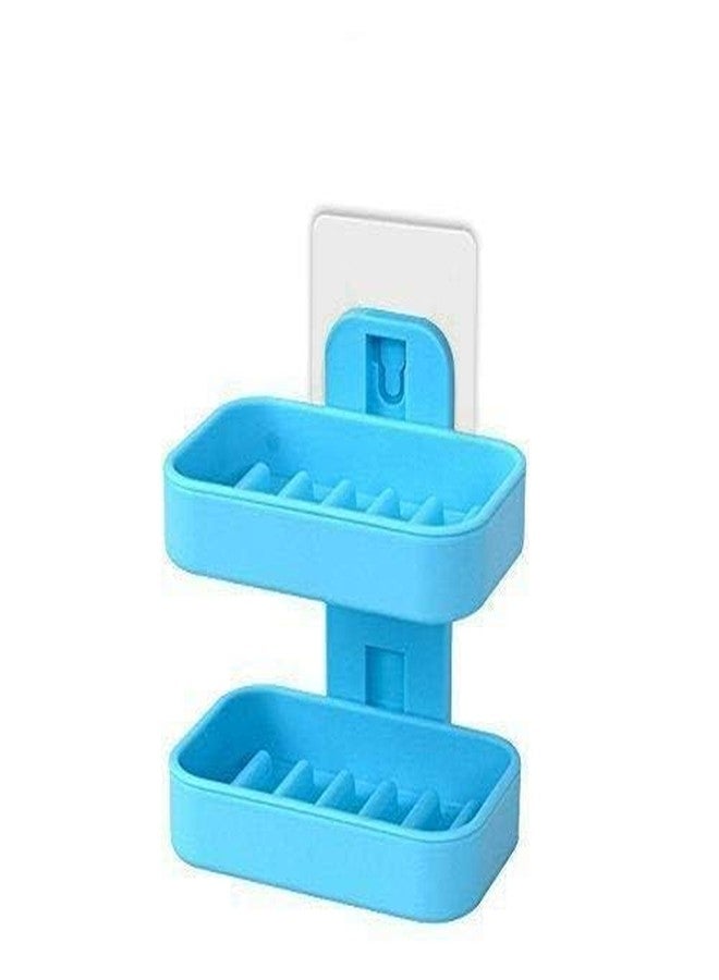 JACKYLED Soap Holders & Dispensers 2 Layer Soap Holder for Bathroom & Kitchen, Plastic Bathroom Accessories - Image 1