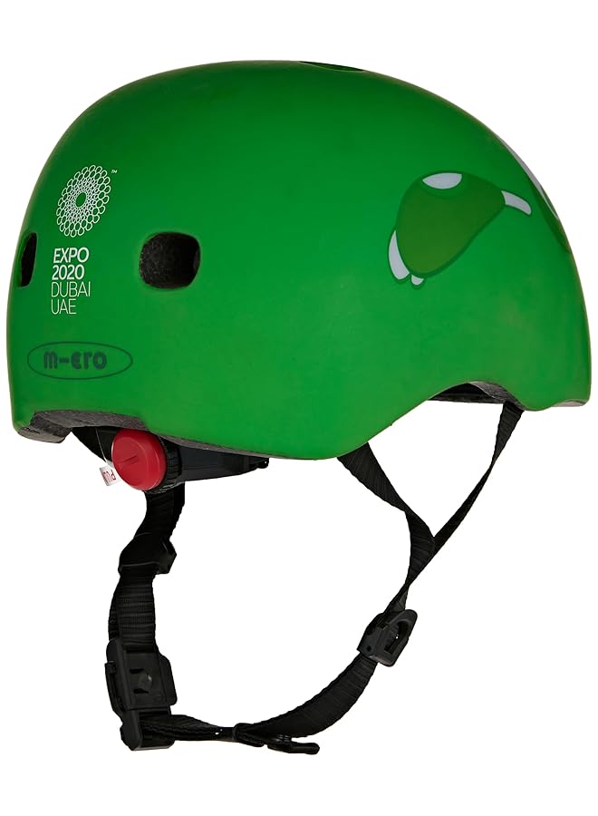 Micro Helmet Terra S (Expo 2020) Green | Kids Helmet | Bike Helmets | Kick Scooter Helmets | Sports Helmet For Kids Boys And Girls Of Age 6 15 Years With Adjustable Straps - Image 3
