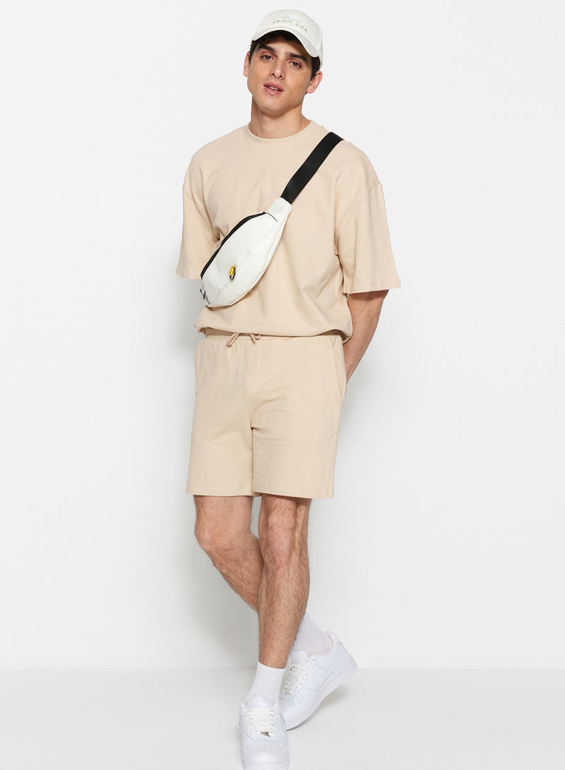 trendyol Beige Regular 100% Cotton Pack Textured Shorts Tmnss23Sr00035 - Image 3