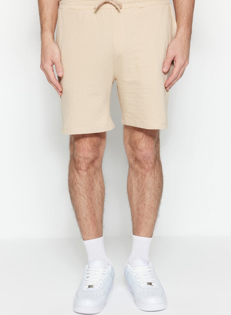 trendyol Beige Regular 100% Cotton Pack Textured Shorts Tmnss23Sr00035 - Image 4