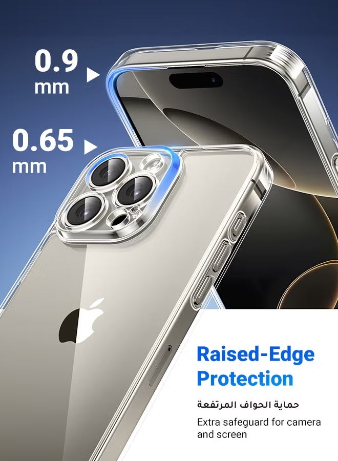 كارنييل جراب شفاف لهاتف iPhone 16 Pro Max مقاس 6.9 بوصة من iCrystal Tech رفيع مقاوم للصدمات بدرجة عسكرية ومضاد للخدش ومضاد لبصمات الأصابع جراب هاتف واقي - Image 1