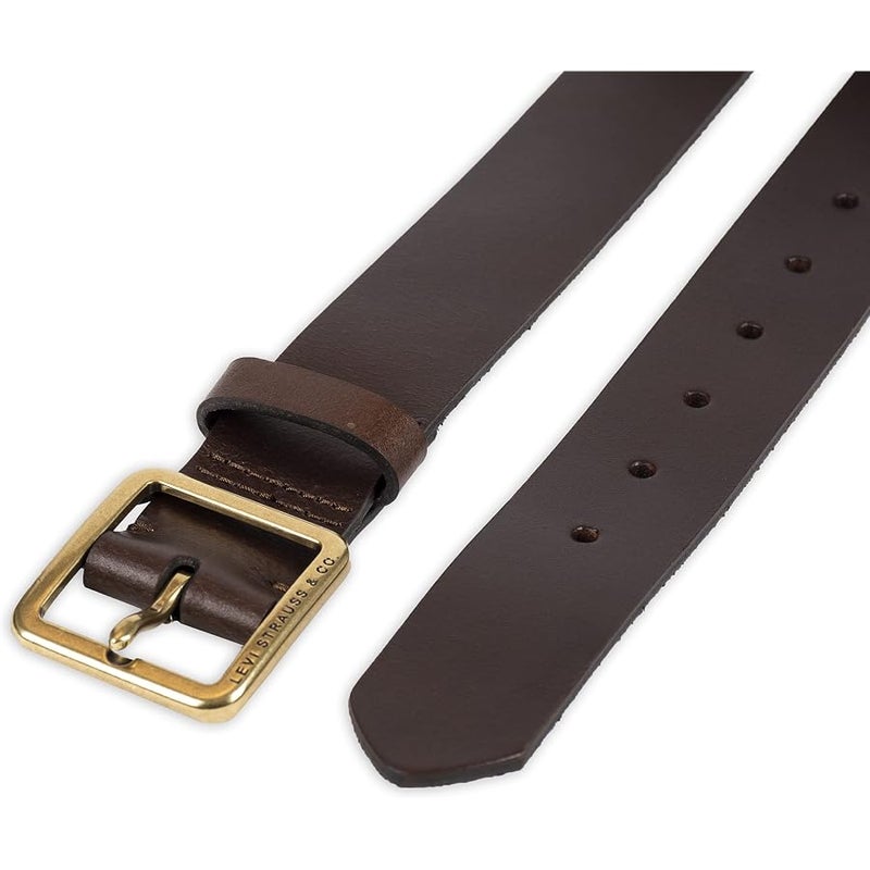 Levi's womens Slim Casual Leather Jean Belt With Square Center Bar Buckle (Regular and Plus Sizes) Belt (pack of 1) - Image 4