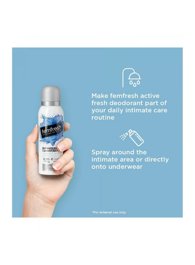 Femfresh Ultimate Care Active Fresh Intimate Deodorant, 125ml - Pack of 2 - Image 3