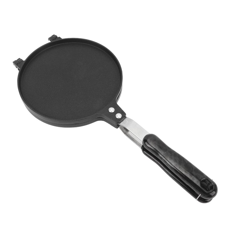 Egg Roll Press Pan Stick Proof Aluminum Stove Top Tortilla Press with Handle for Kitchen 6.8 Inch Glossy Style - Image 1