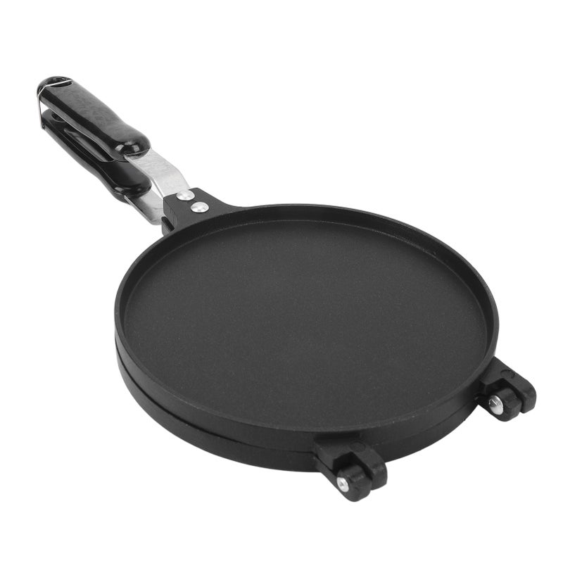 Egg Roll Press Pan Stick Proof Aluminum Stove Top Tortilla Press with Handle for Kitchen 6.8 Inch Glossy Style - Image 5