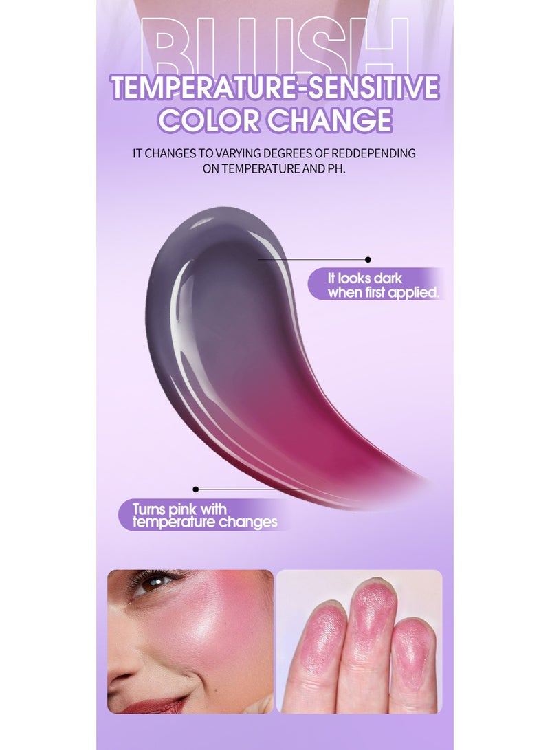 TVLV pHlush Stick Cream Blush Stick pH-Activated - pHlush Stick Multi-Use, Blush for Cheeks and Lips, Cooling Nourishing Color-Adjusting Makeup - Image 5