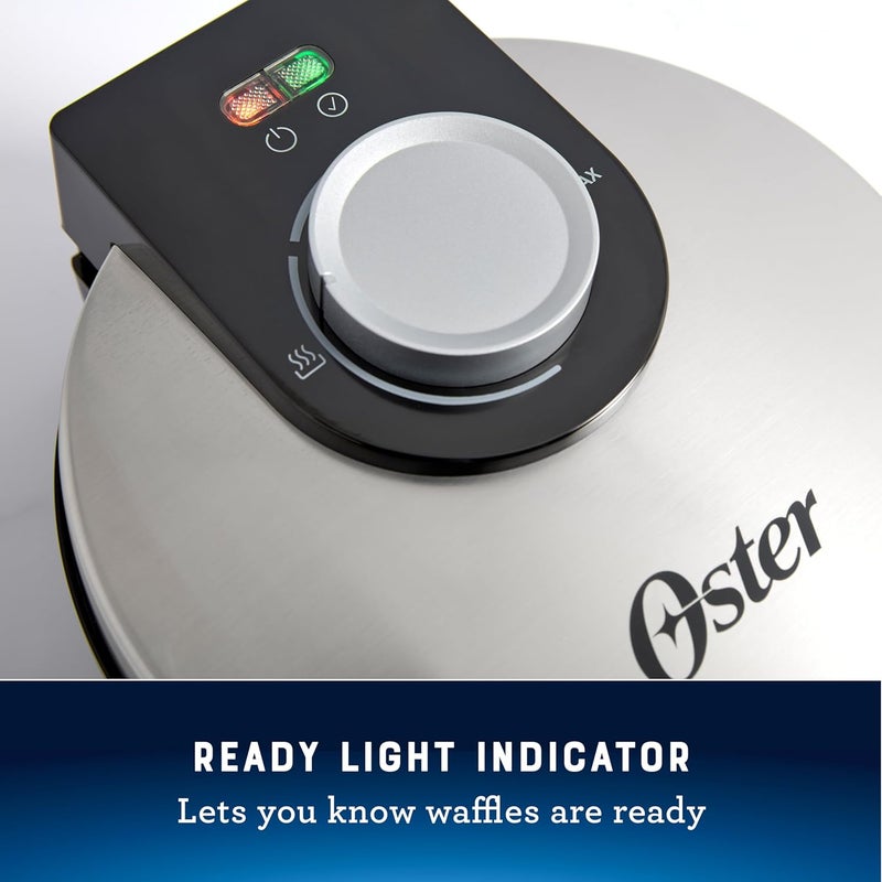 Oster ® Nonstick Belgian Waffle Maker, Nonstick Ceramic Waffle Iron - Image 4