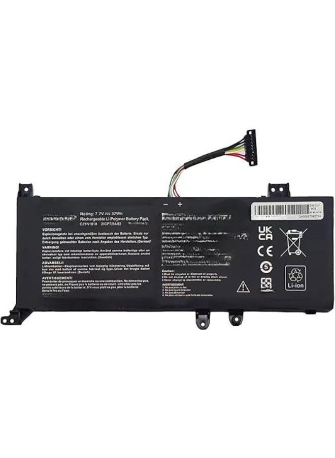 بطارية بديلة FESTAS C21N1818-3 / B21N1818-3 لاب توب 7.7 فولت 37 واط/ساعة متوافقة مع X509 وF509 وM509 وA509 وX409 وF409 وD409 - Image 1