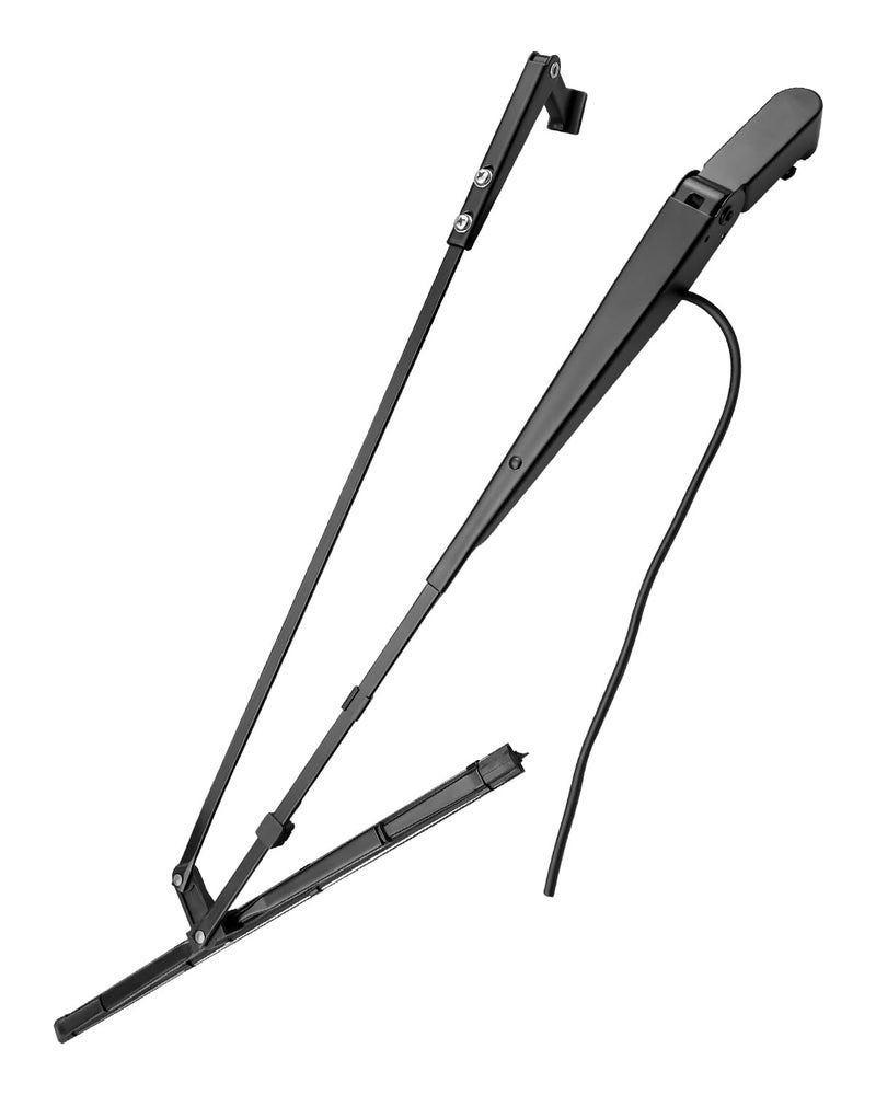 TIKSCIENCE 602-5405 ذراع مساحات الزجاج الأمامي الجانبي الأيسر مناسب لـ Kenworth T600 T660 T800 W900 2007-2020 استبدال R23102922 R23103522، ذراع المساحات الجانبي الأيسر مع فوهة رش وشفرة - Image 1