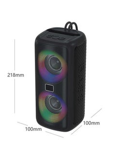 موديو مكبر صوت لاسلكي محمول من Modio D302 مزود بإضاءة RGB وصوت جهير معزز وراديو FM  - Image 2