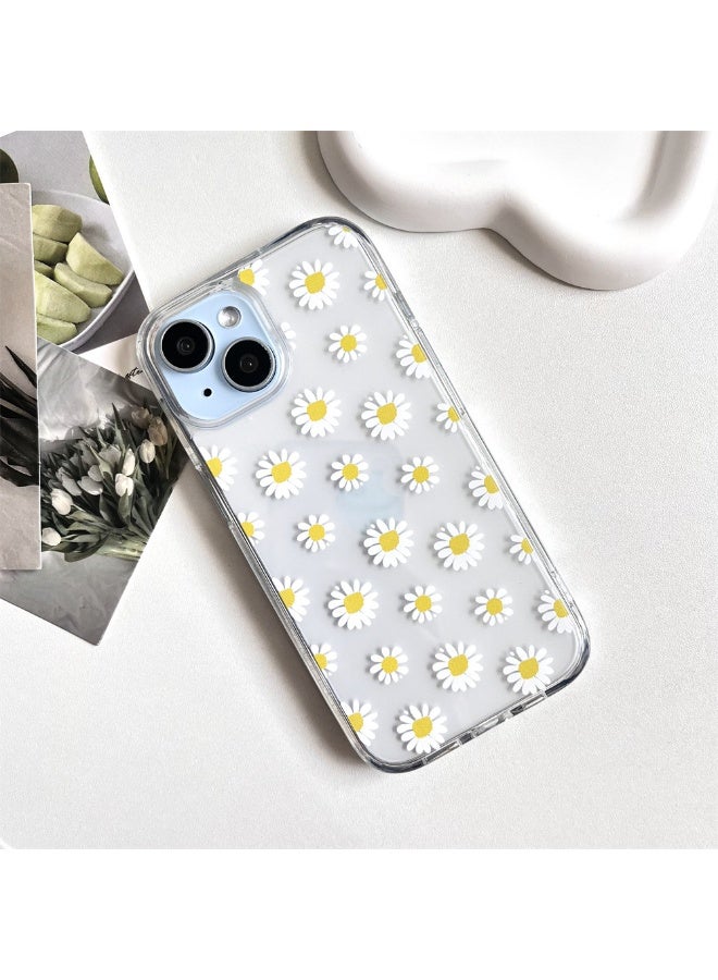 NIBEMINENT Fresh Spring Day Full Of Daisies On The Screen Protective TPU Case Cover For iPhone 15 Plus Clear - Image 1