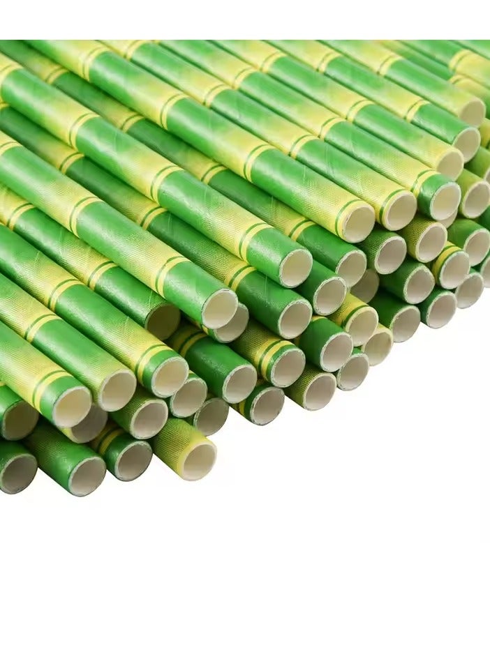  هايويا  300 قطعة من القش الورقي للقهوة أو الكوكتيل العصير 8*197 مم - Image 3