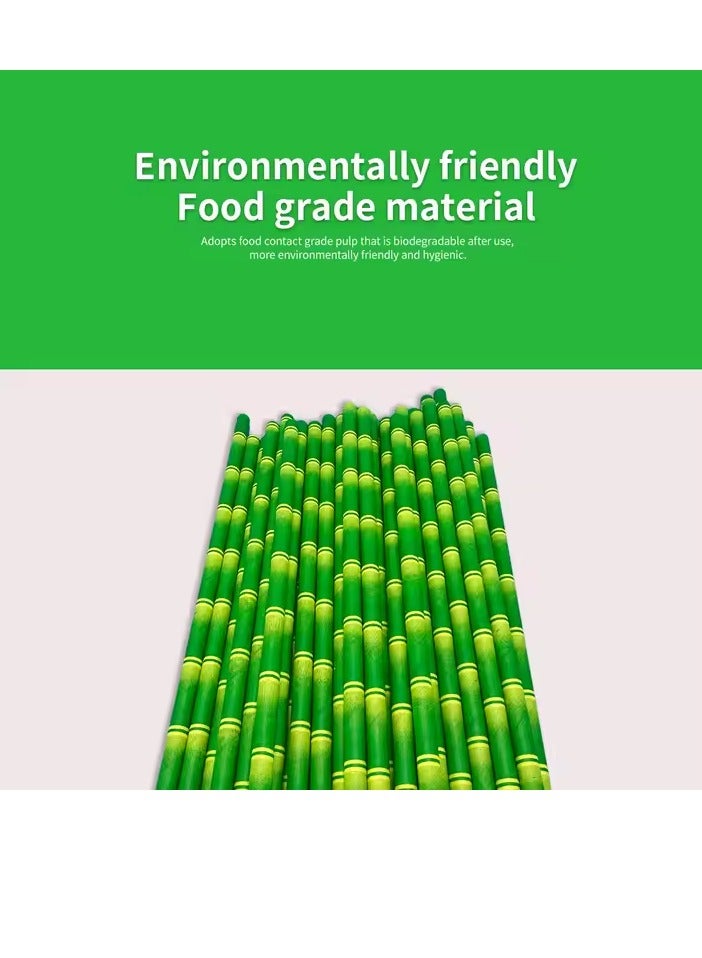  هايويا  300 قطعة من القش الورقي للقهوة أو الكوكتيل العصير 8*197 مم - Image 5