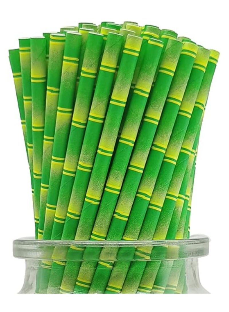  هايويا  300 قطعة من القش الورقي للقهوة أو الكوكتيل العصير 8*197 مم - Image 1