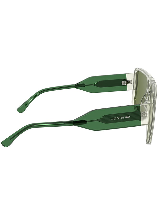 LACOSTE نظارات شمسية لاكوست كاملة الإطار من الأسيتات L6056S 5916 (315) أخضر فاتح - Image 5