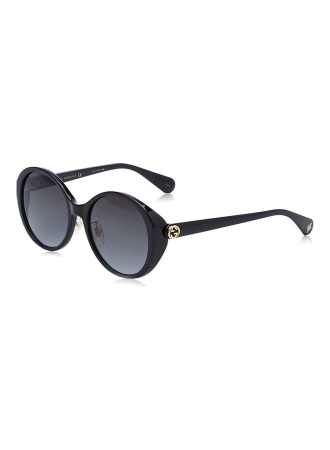 GUCCI Women's Round Shaped Sunglasses with Black lenses GG0370SK 001 56mm - Image 1