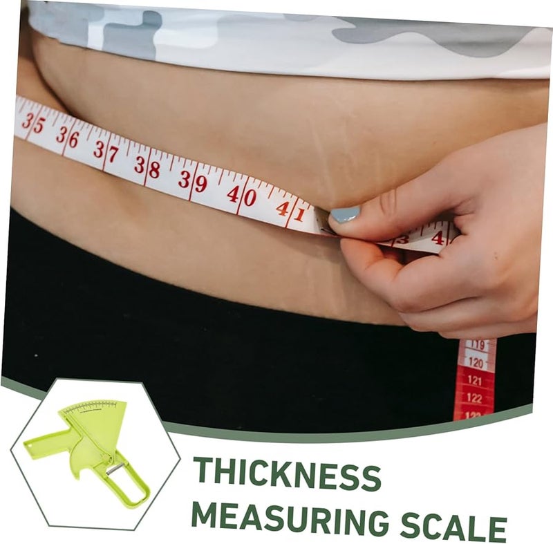 مقياس دهون الجسم الرقمي بأداة قياس طية الجلد وشاشة LCD للياقة البدنية المنزلية - Image 4