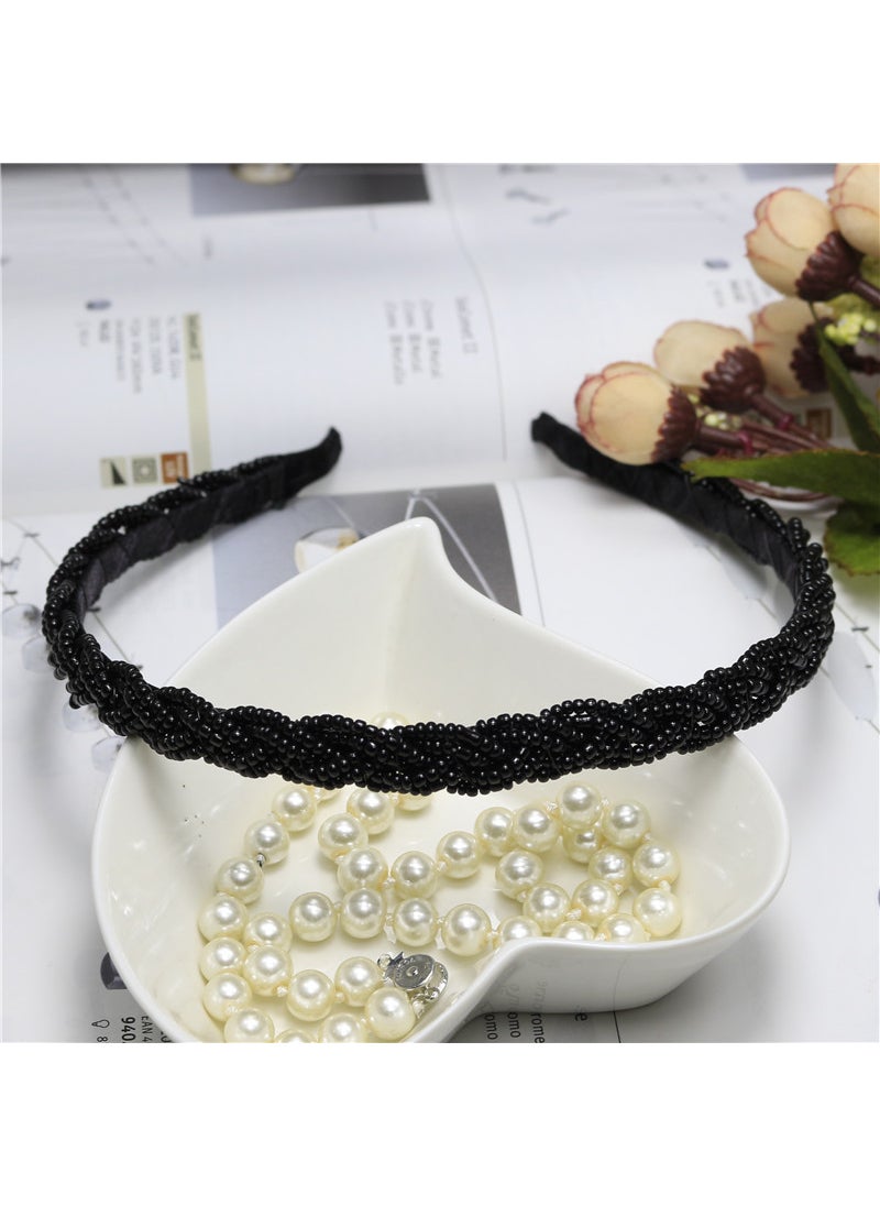 1 x 5 pcs Korean Beaded Braided Hairband Elegant Pearl Headband Black I3107 - pzsku/Z6D903C34D7B54A2CD827Z/45/_/1732631178/a3ca85e7-0afb-494a-b0fe-3f64d67683a0