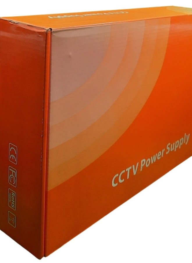 The CCTV Power Supply - 12V 20A 18CH is an ideal choice for anyone looking to power multiple CCTV cameras efficiently and safely:  - Image 1