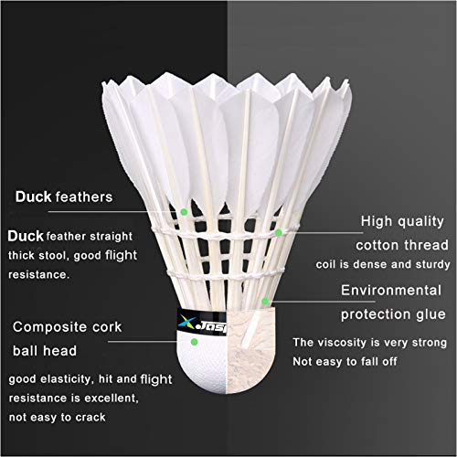Jaspo GTA-100 Feather Shuttlecocks (Pack of 5) Shuttle Pack - Image 3