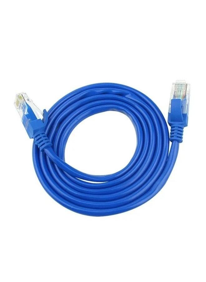 Generic Computer Network Router Wide Band Aluminum Core Cable 5 Class Home Use 8 Twisted RJ45 Port-Color:40 M Blue  - Image 3