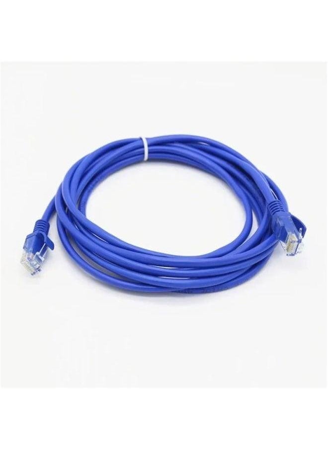 Generic Computer Network Router Wide Band Aluminum Core Cable 5 Class Home Use 8 Twisted RJ45 Port-Color:40 M Blue  - Image 2