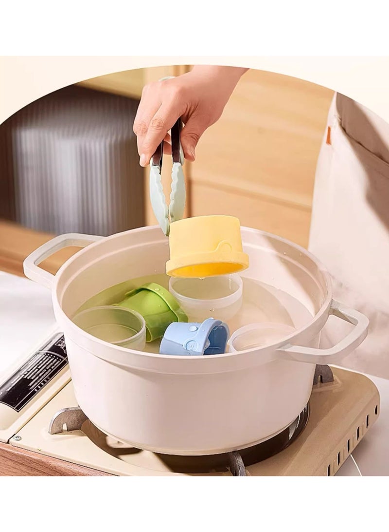 Kawkab 2.4-inch round ice cube mold 3-piece set, silicone spherical ice mold machine, stackable and easy-to-release round ice cube mold with lid, spherical ice maker with lid, suitable for coffee, lemonade, whiskey, and beverages, reusable silicone freezing mold, suitable for cold drinks, baby food, hockey pucks, ice hockey pucks, and ice. - Image 4