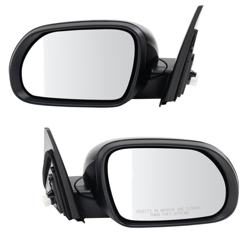 TRQ Driver and Passenger Side Power Mirror Paint to Match without Heat without Blind Spot Indicator Compatible with 20202023 Kia Soul KI1320233 KI1321233
