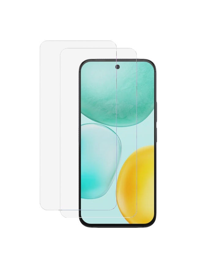 SanHu 2 Piece Pack for Honor X6c 4G Screen Protector - Full Coverage Delicate Touch Tempered Glass Screen Protector for Honor X6c 4G，Clear - Image 1