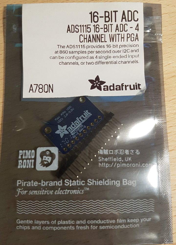 Adafruit ADS1115 16-Bit ADC - 4 Channel with Programmable Gain Amplifier