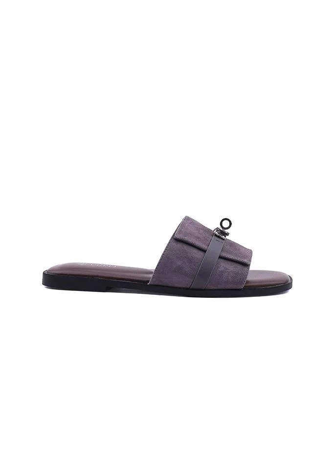 كابلي Flat Sandal – Deep Neutral Comfort