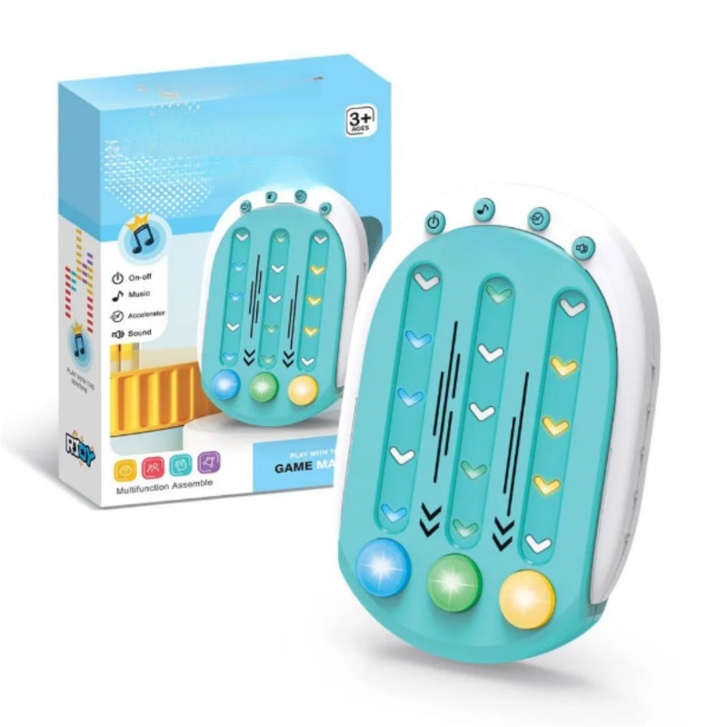 Handheld Console Light Green ABS Plastic Safe Material Educational Toy - Cognitive Development Boosting Sensory Toy for Russian-speaking Kids Age 4+ - Image 1