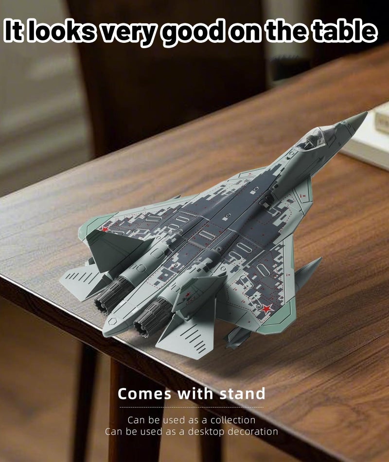 squishy Aircraft Models,Collector's Fighter Models for Office Decorations, Educational Toys for Desktop Displays (Green(A)) - Image 3