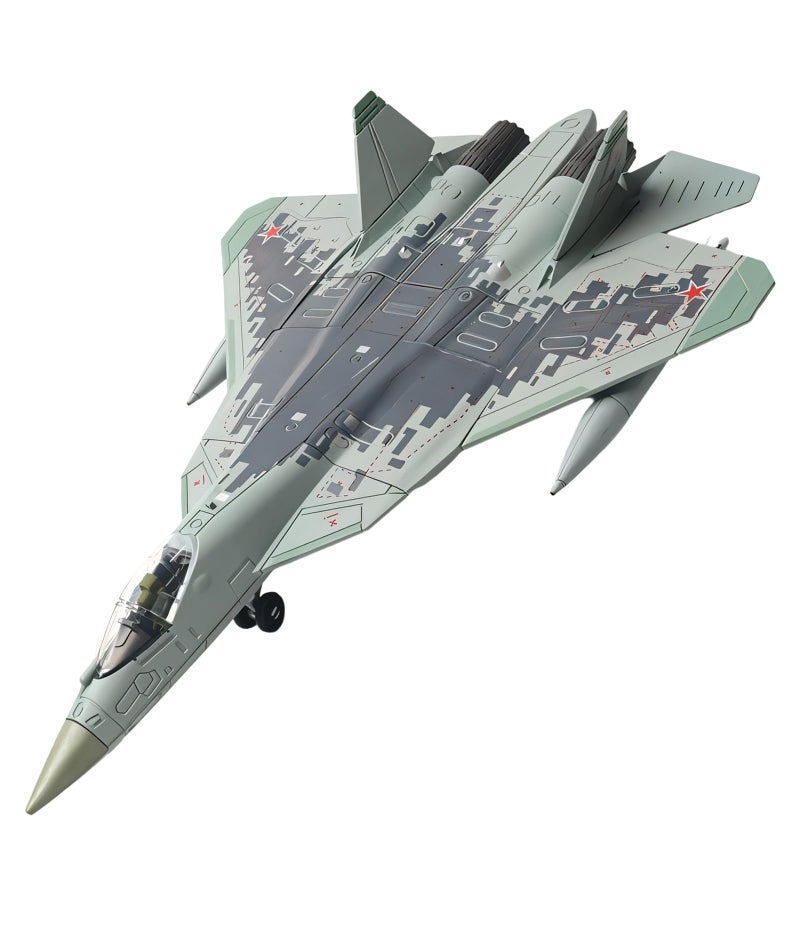 squishy Aircraft Models,Collector's Fighter Models for Office Decorations, Educational Toys for Desktop Displays (Green(A)) - Image 1