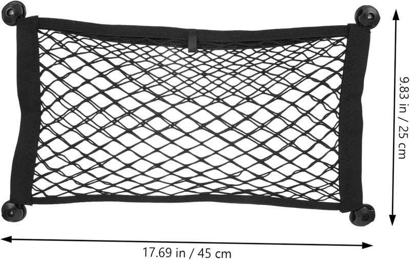 ULTECHNOVO 2pcs Trunk Net Organizer for Car Mesh Storage Pockets Vehicle Cargo Netting for Suv Truck for Groceries Gear and Tools - Image 4