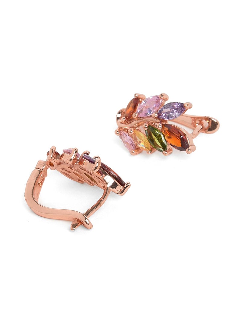 SOHI Contemporary Artificial Hoop Earring Jewellery - Image 4