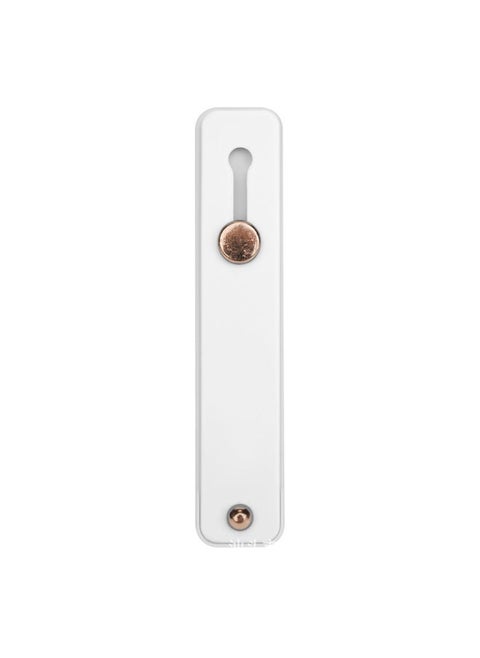 Silicone Mobile Phone Ring Bracket Solid Color Push-pull Mobile Phone Back Sticker Silicone Push-pull Live Lazy Stand-Color:White-Style:K167 Bare Metal