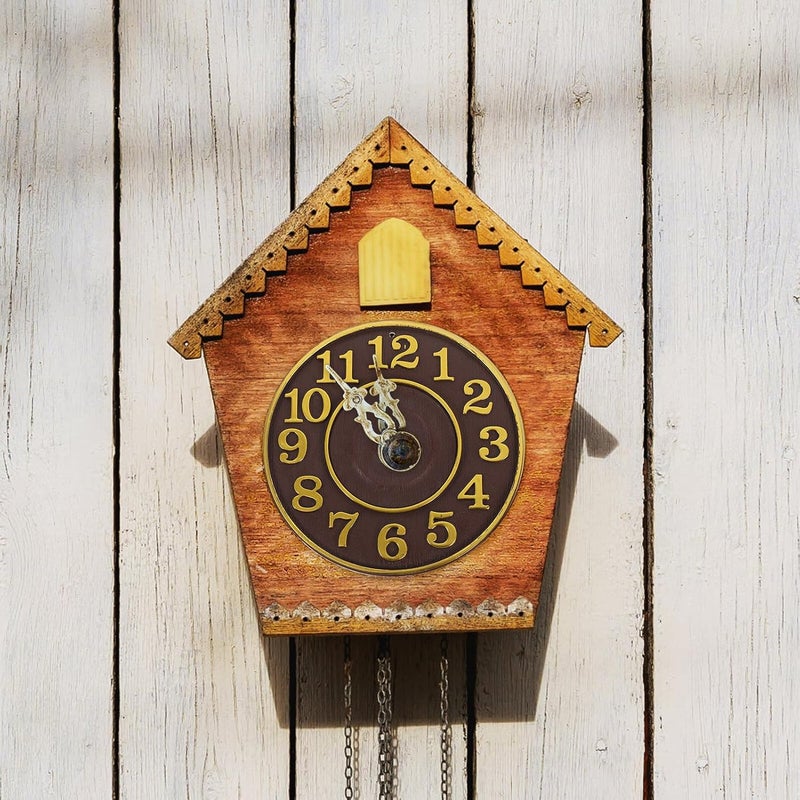Cuckoo Wall Clock with Arabic Numerals Dial Traditional Vintage Cuckoo Clock Dial Replacement for Living Room and Office Decor - Image 5