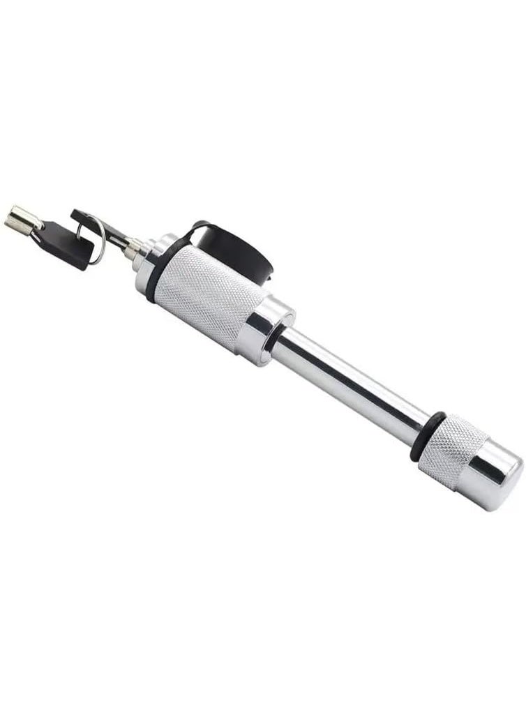 COYO Trailer Hitch Lock, Trailer Hitch Receiver Locking Pin, Anti-Theft Tow Hitch Lock with Waterproof Cap and 2 Keys, Convenient Hitch Lock for Tow Truck Boat, Car Accessories (White) - Image 1