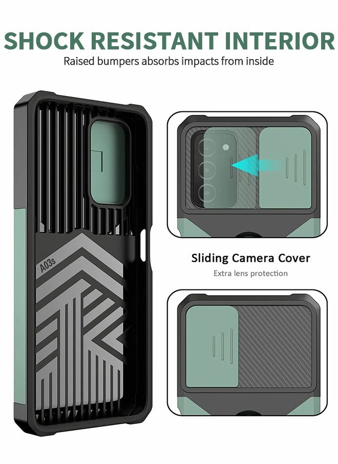 GROIC For Samsung Galaxy S23 Ultra Case with Credit Card Storage Design & Slide Camera Cover, Shockproof Dropproof Dust-Proof Heavy Duty Phone  Cover,Ring Bracket Protective Phone Shell for S23 Ultra 6.8''  - Image 4