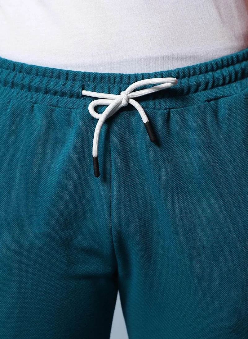 Campus Sutra Men's Solid Blue Stylish & Evening Trackpant