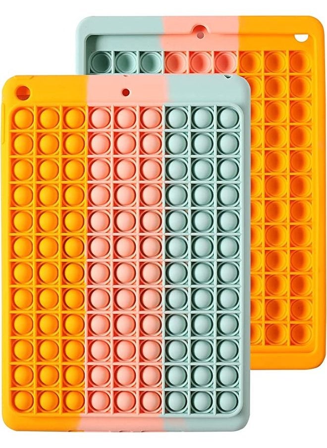 Pop Fidget Toy  Phone Case Cute Push Pop Bubble Full Body Shockproof Protection Case Soft Silicone Case for IPAD 10.2