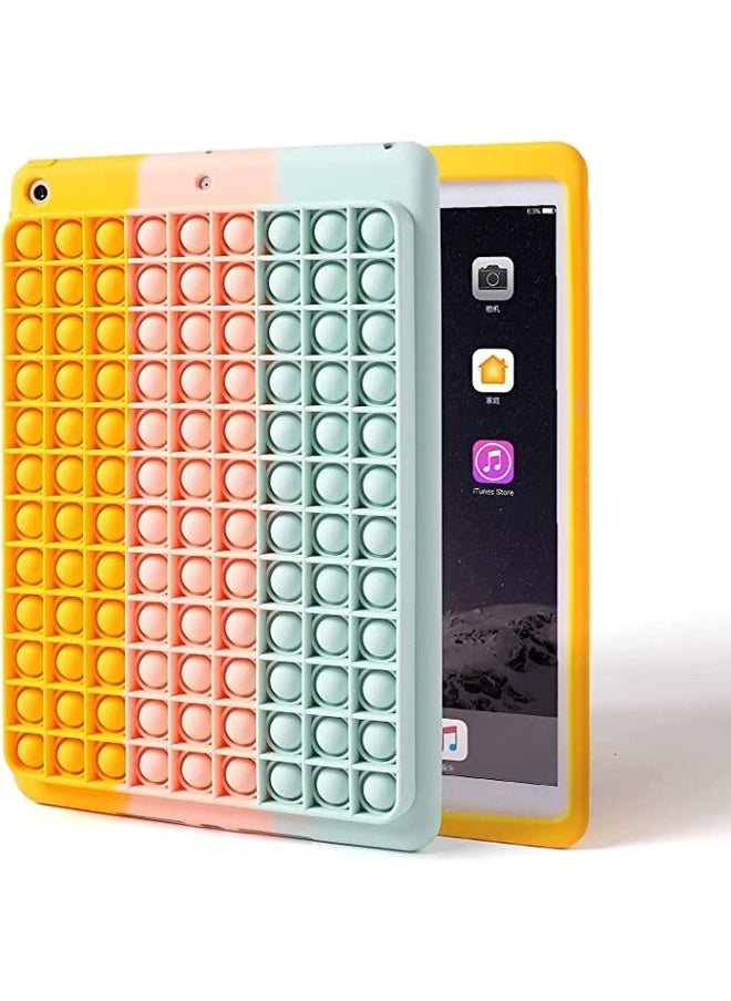 Pop Fidget Toy  Phone Case Cute Push Pop Bubble Full Body Shockproof Protection Case Soft Silicone Case for IPAD 10.2